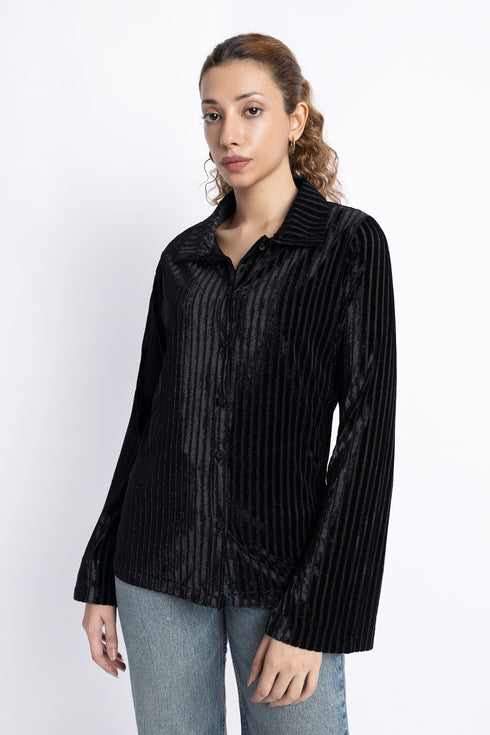 The Black Velvet Regular Fit Shirt